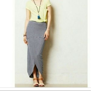 Anthropologie Bordeaux Pembroke Maxi Skirt